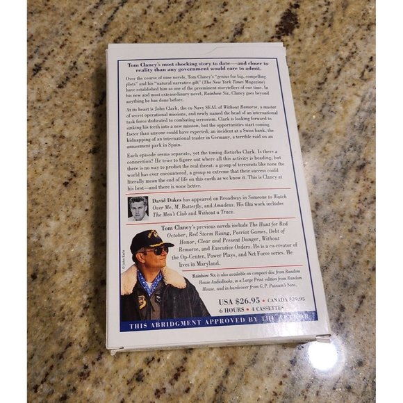 Rainbow Six by Tom Clancy (1998, Audio Cassette, Abridged) - Picture 2 of 5